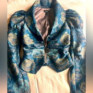Bebe Victorian Style Cropped Blazer